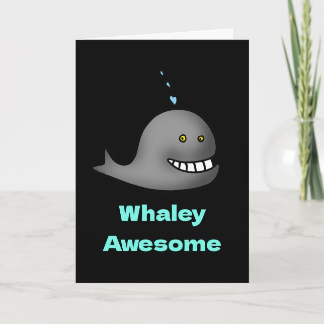 Whaley Awesome Funny Thank You Card (Front)