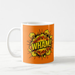 WHAM Comic Book Pop Art Orange Mug