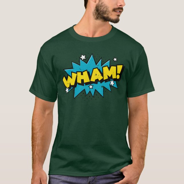 Wham Comic Bubble funny T-Shirt (Front)
