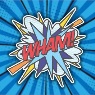 WHAM Fun Retro Comic Book Pop Art
