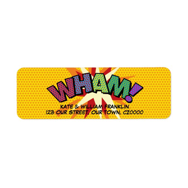 WHAM Fun Retro Comic Book Pop Art (Front)