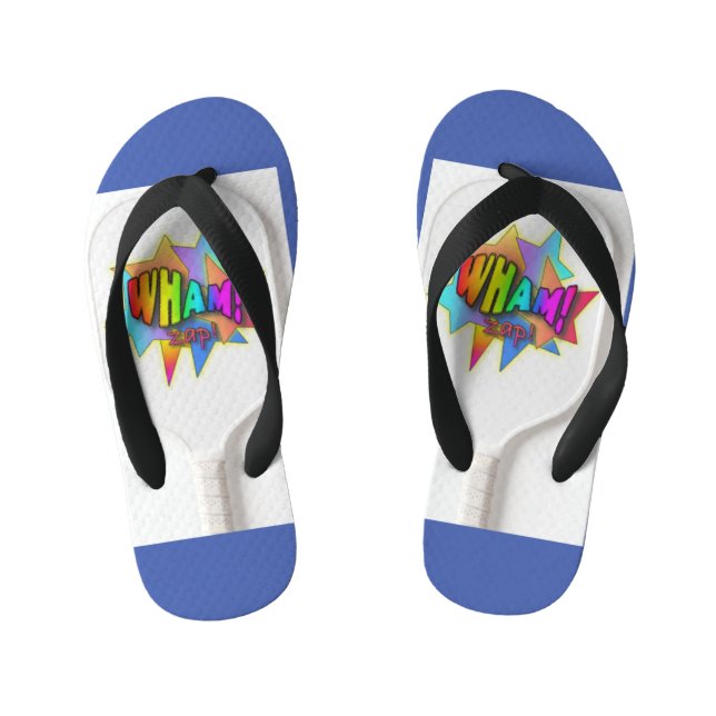 Wham! Personalised Kids Flip Flops (Footbed)