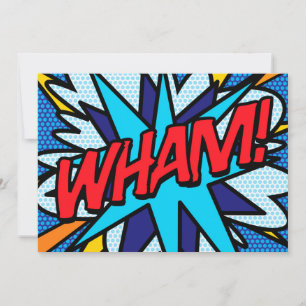 WHAM Your Message Speech Bubble Fun Retro Announcement