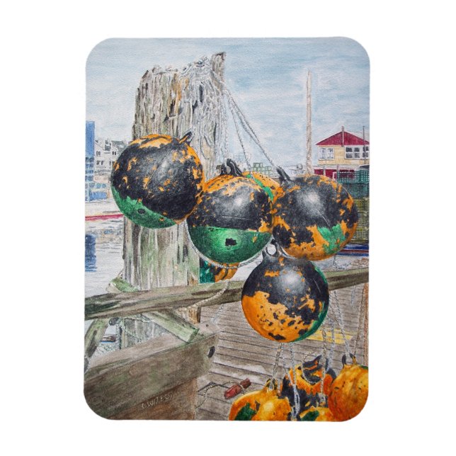 Wharf Bumpers Artwork Flexible Magnet (Vertical)