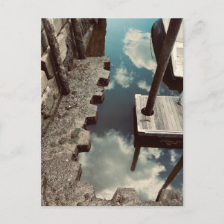 Wharf Dock Water Structure Optical Illusion Photo Postcard