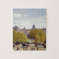Wharf of Louvre, Paris by Claude Monet