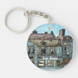 Wharf Scene 2 Key Ring