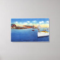 Wharf Scene Showing the Skipper Ship