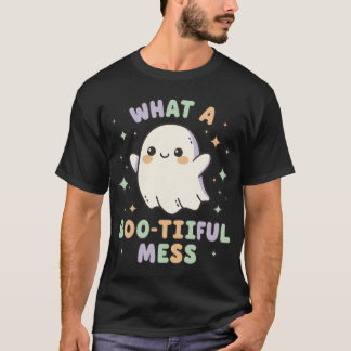 What a Boo-tiful Mess – Cute Ghost Kawaii T-Shirt