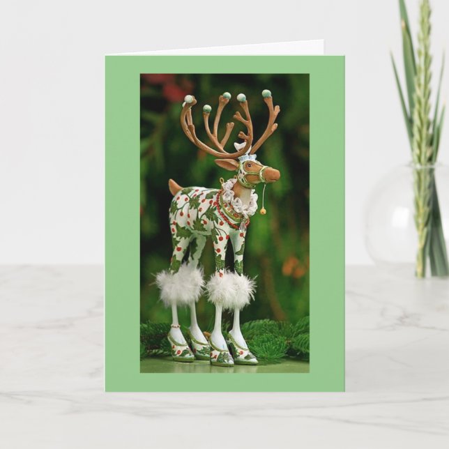 What a Funny Reindeer! Holiday Card (Front)
