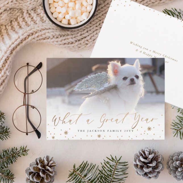 What a Great Year | Modern Photo Holiday Card (Creator Uploaded)