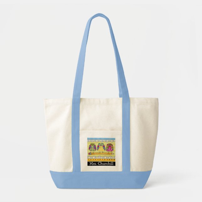 What a HOOT Teacher Tote - SRF Bag (Front)