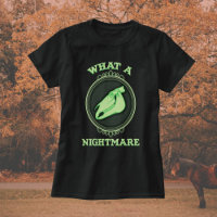 What A Nightmare - Vintage Green Horse Skull Cameo
