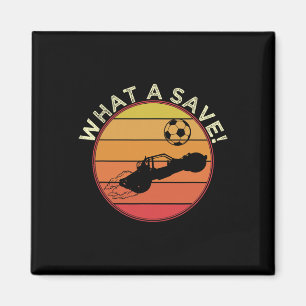 What A Rescue Vintage Retro Rocket Soccer Car Leag Magnet