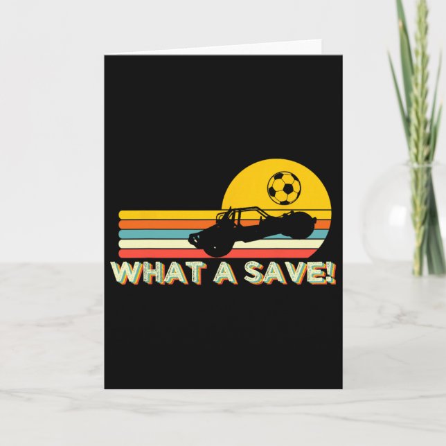 What A Retro Rocket Soccer Car League  Card (Front)