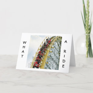 WHAT A RIDE/SHARING IT WITH U AMAZING-ANNIVERSARY CARD