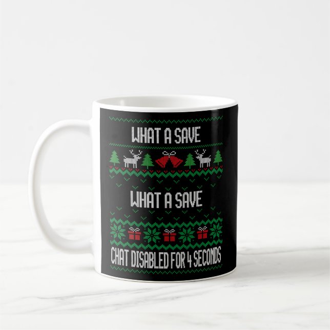 What A Save Chat Disabled Rocket Soccer Game Coffee Mug (Left)
