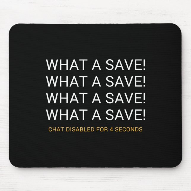 What A Save Chat Disabled Rocket Soccer Game  Mouse Pad (Front)