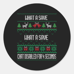 What A Save Chat Disabled Vintage Retro Rocket Soc Classic Round Sticker