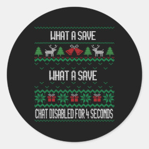 What A Save Chat Disabled Vintage Retro Rocket Soc Classic Round Sticker