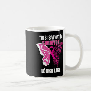 What A Survivor Looks Like Breast Cancer Awareness Coffee Mug