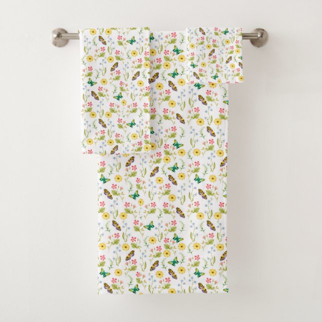 What a Wonderful Spring World Bath Towel Set (Insitu)