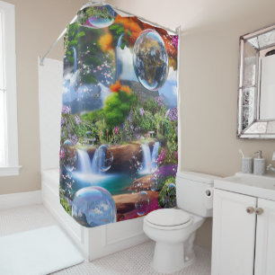 What a Wonderful World I live in Shower Curtain