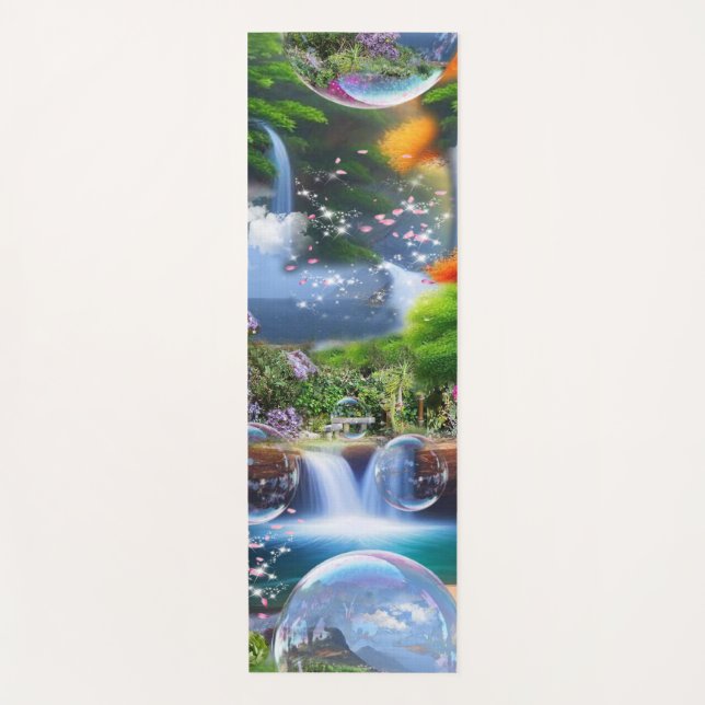What a Wonderful World I live in Yoga Mat (Front)