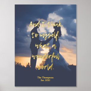 What a Wonderful World Photo Foil Prints
