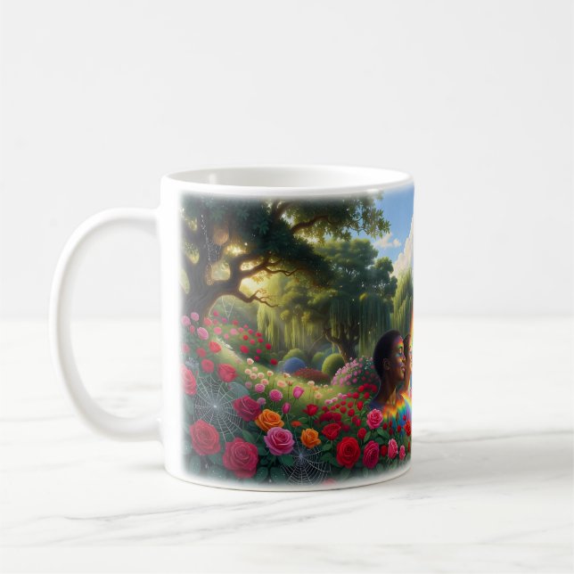 What a Wonderful World Rainbow Garden Mug (Left)