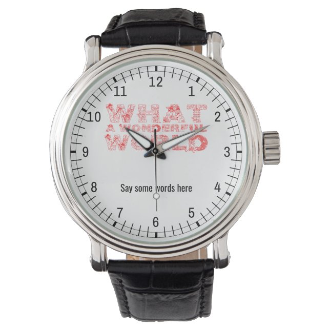 What A Wonderful World Watch (Front)