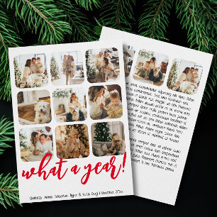 What a Year 12 Photo and Text Personalised Holiday Card