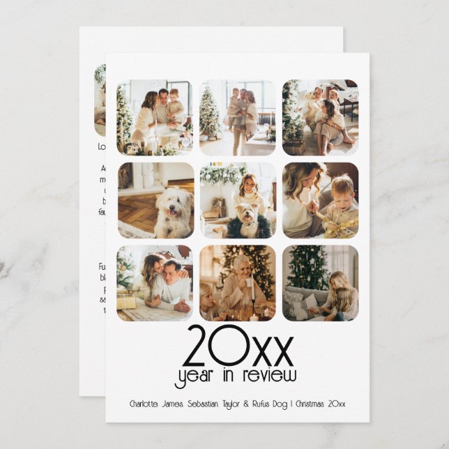 What a Year 12 Photo and Text Personalised Holiday Card (Front/Back)