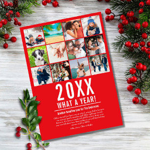 What A Year 12 Photo Year In Review Family News  Holiday Card