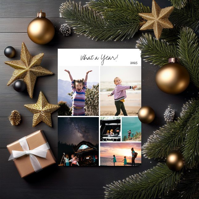 What a Year 6 Photo Collage Holiday Card (Creator Uploaded)