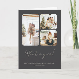 What a Year 6 Photo Text QR Code Personalised Holiday Card