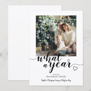 What a Year Christmas Personalised Photo Holiday Card