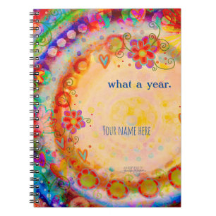 What a Year Colourful Personalised Inspirivity Notebook