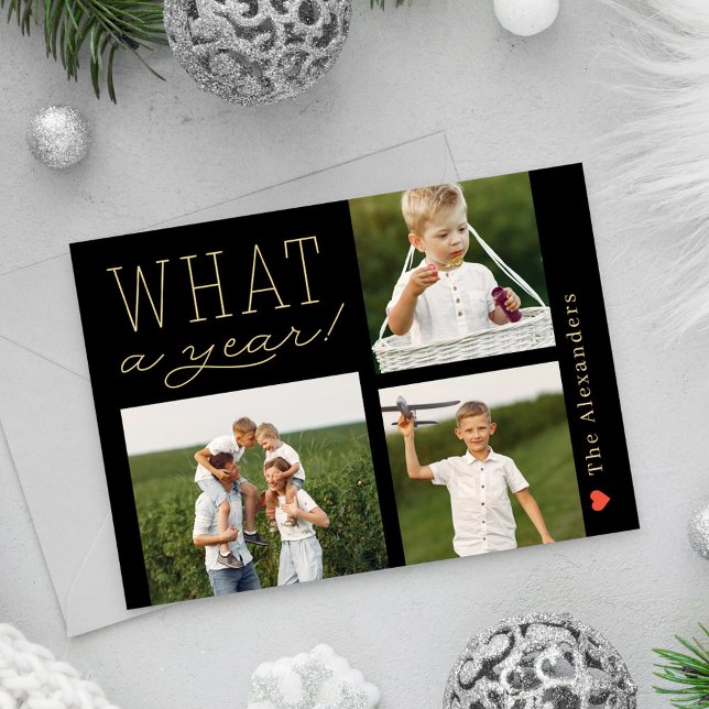 What A Year Holiday Photo Card (Creator Uploaded)