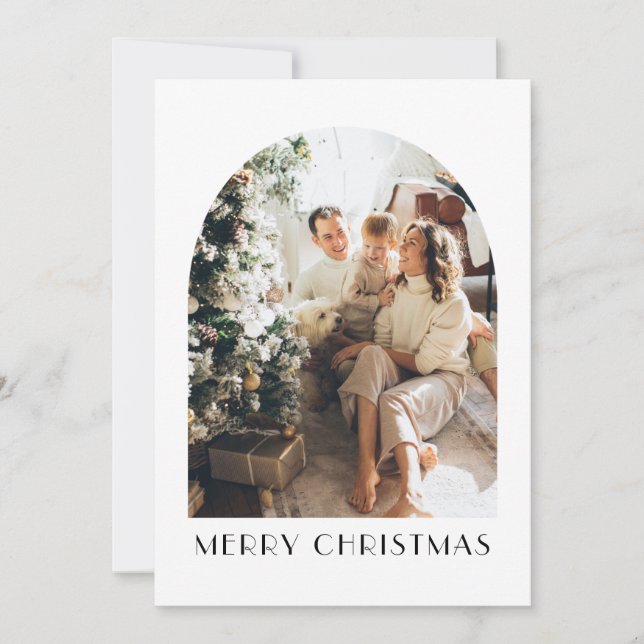 What a Year Modern 12 Photo Christmas Card (Front)