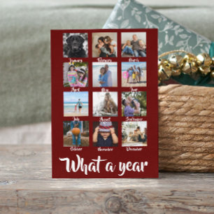 What a Year Photo Christmas Personalised Holiday Card