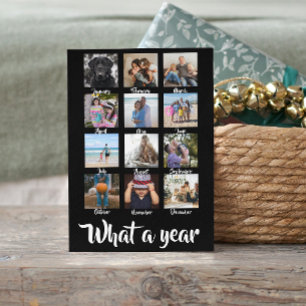 What a Year Photo Christmas Personalised Holiday Card
