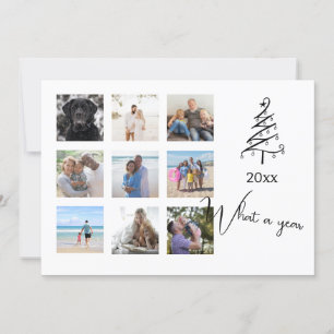 What a Year Photo Christmas Personalised Holiday Card