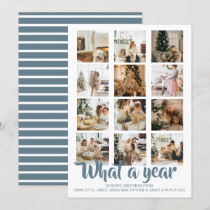What a Year Photo Christmas Personalised Holiday Card