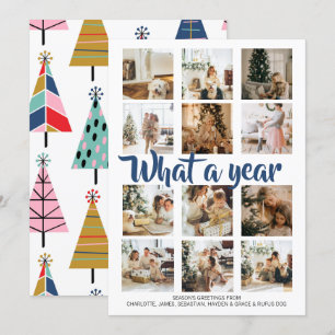 What a Year Photo Christmas Personalised Holiday Card