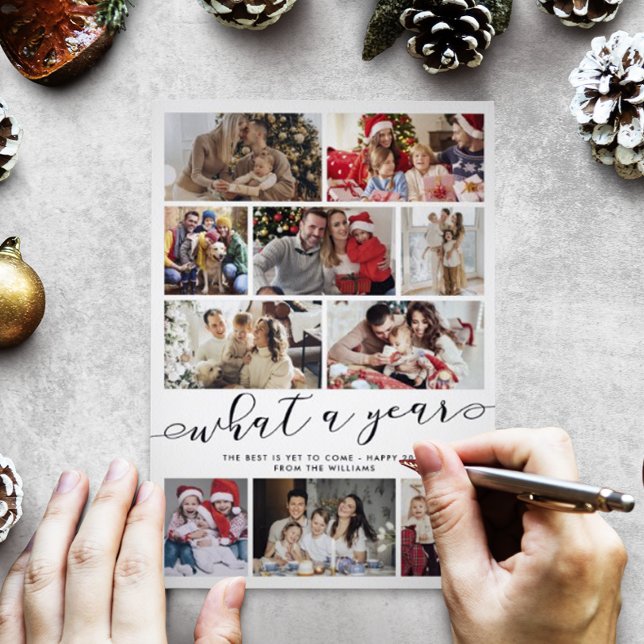 What A Year Photo Collage Holiday Card (Creator Uploaded)