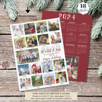 What A Year Photos Captions 2024 Calendar Oversize