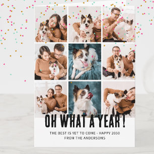 What A Year Review Modern Family 7 Photo Collage  Card