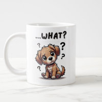 “…what?” Adorable Confused Cartoon Puppy