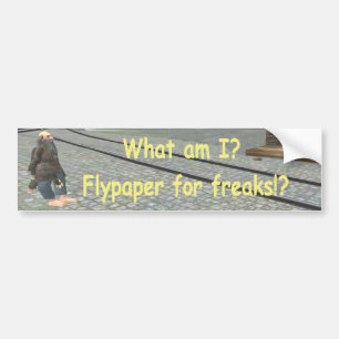What am I flypaper for freaks?! Bumper Sticker